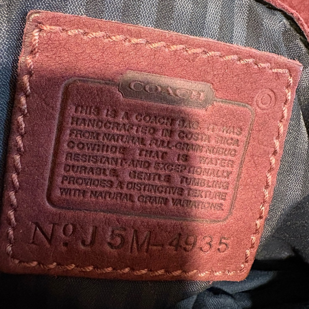 Coach Flap Bag Nubuc #4935 - Picture 6 of 8